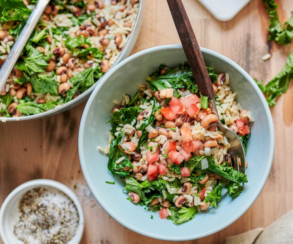 BlackEyed Pea Kale Bowl Recipe [Five Ingredients] Andy The RD