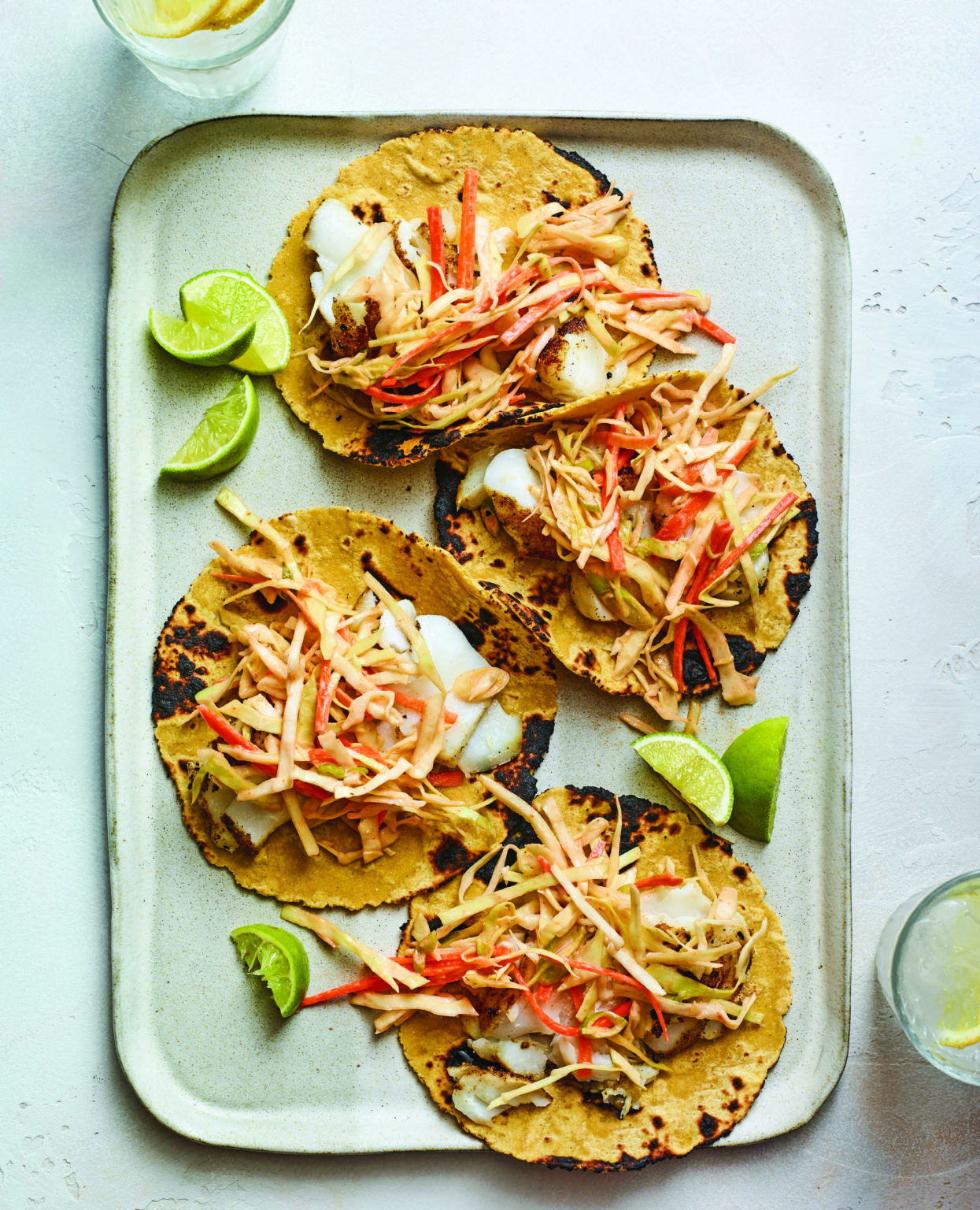 Haddock Tacos with Spicy Slaw Andy The RD