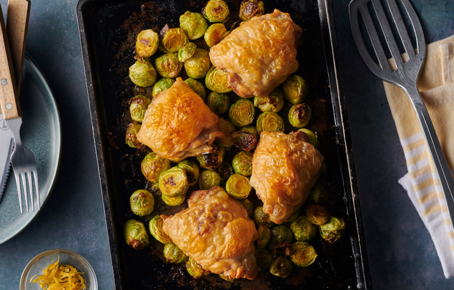 Chicken Thighs with Brussels Sprouts 5 Ingredients Andy The RD