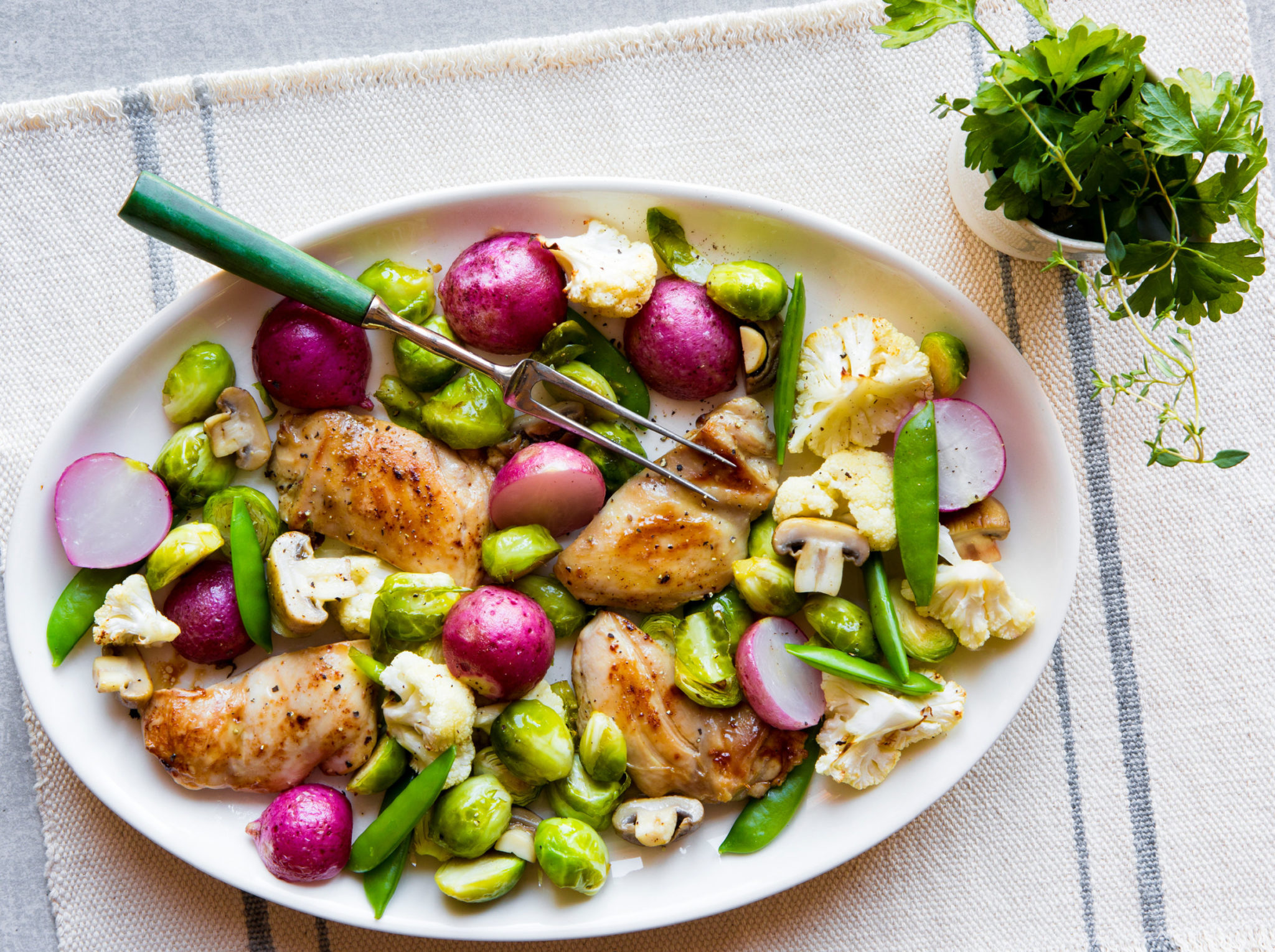Easy One Pan Chicken & Vegetable Dinner Recipe Andy The RD