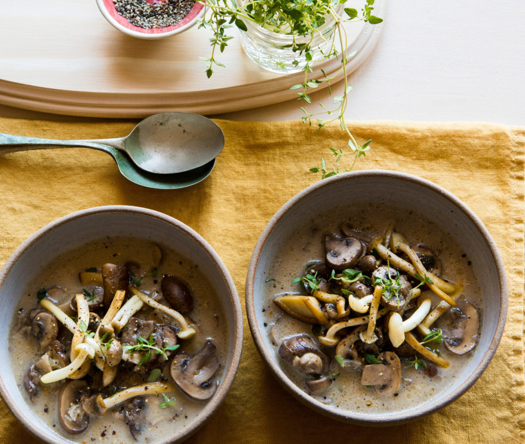 Wild Mushroom Thyme Soup Low Sodium - Andy The RD